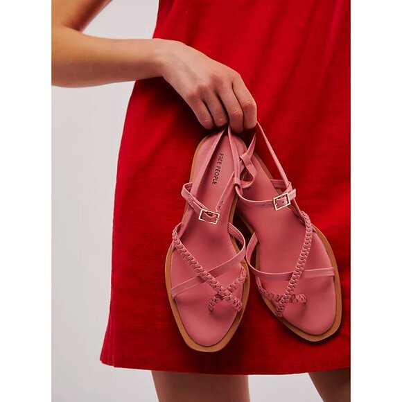 🎉LAST CHANCE🎉 FREE PEOPLE Sunny Days Sandal / Watermelon - Picture 2 of 10